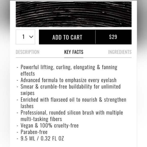 BLACK CARD MASCARA LIFT, CURL & LENGTHEN NEW - Picture 5 of 6